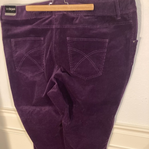 Purple Corduroy Pants by Lane Bryant Plus Sized - Picture 4 of 9